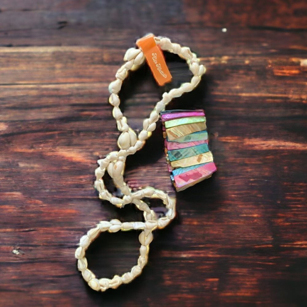 Hilo Hatties Shell Necklace & Multi Color Abalone… - image 2